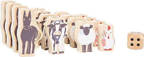 small foot Wackelmauer "4 Friends" – Holz Gesellschaftsspiel für Kinder ab 4 Jahren mit zwei Hämmern, Spaß für die ganze