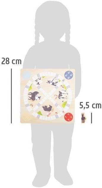 small foot Wackelmauer "4 Friends" – Holz Gesellschaftsspiel für Kinder ab 4 Jahren mit zwei Hämmern, Spaß für die ganze