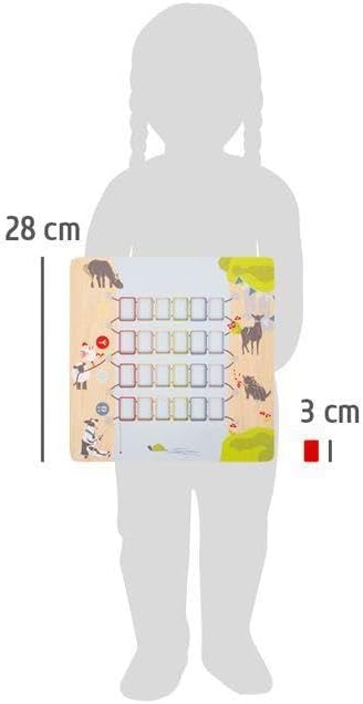 small foot Wackelmauer "4 Friends" – Holz Gesellschaftsspiel für Kinder ab 4 Jahren mit zwei Hämmern, Spaß für die ganze