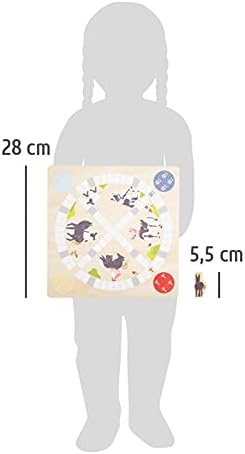 small foot Wackelmauer "4 Friends" – Holz Gesellschaftsspiel für Kinder ab 4 Jahren mit zwei Hämmern, Spaß für die ganze