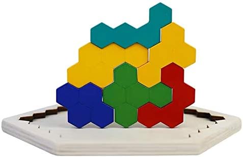 Montessori Spielzeug ab 4 Jahren – 3 in 1 Tangram Holzpuzzle für kreative Lernstunden, fördert räumliche Vorstellung und