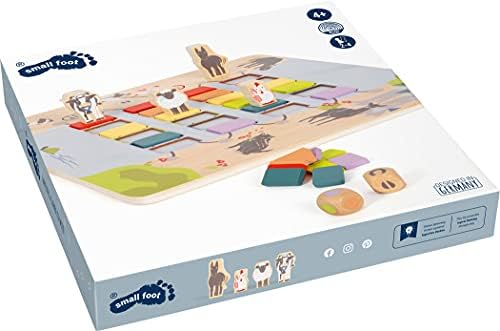 small foot Wackelmauer "4 Friends" – Holz Gesellschaftsspiel für Kinder ab 4 Jahren mit zwei Hämmern, Spaß für die ganze