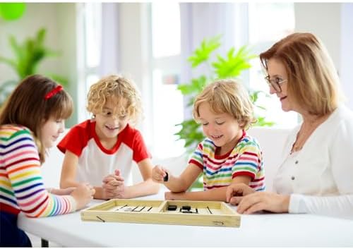 Sling Puck Spiel von – Tragbares Tischhockey Brettspiel für spannende Doppelkämpfe!