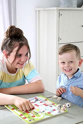 small foot Wackelmauer "4 Friends" – Holz Gesellschaftsspiel für Kinder ab 4 Jahren mit zwei Hämmern, Spaß für die ganze