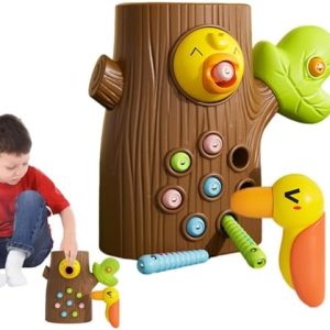 Schreiner Vogelspielzeug – Magnetisches Labyrinth für kleine Kinder, Kreatives Lernen und Spielen