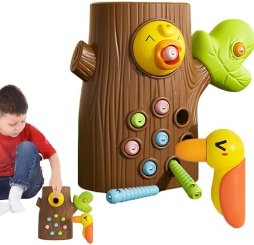 Schreiner Vogelspielzeug – Magnetisches Labyrinth für kleine Kinder, Kreatives Lernen und Spielen