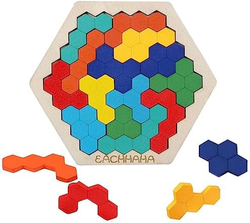 Montessori Spielzeug ab 4 Jahren – 3 in 1 Tangram Holzpuzzle für kreative Lernstunden, fördert räumliche Vorstellung und