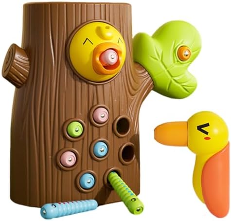 Schreiner Vogelspielzeug – Magnetisches Labyrinth für kleine Kinder, Kreatives Lernen und Spielen
