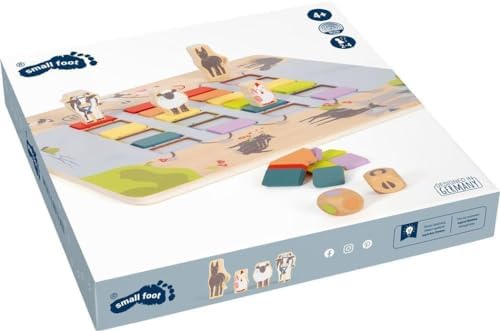 small foot Wackelmauer "4 Friends" – Holz Gesellschaftsspiel für Kinder ab 4 Jahren mit zwei Hämmern, Spaß für die ganze