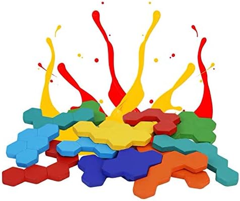Montessori Spielzeug ab 4 Jahren – 3 in 1 Tangram Holzpuzzle für kreative Lernstunden, fördert räumliche Vorstellung und