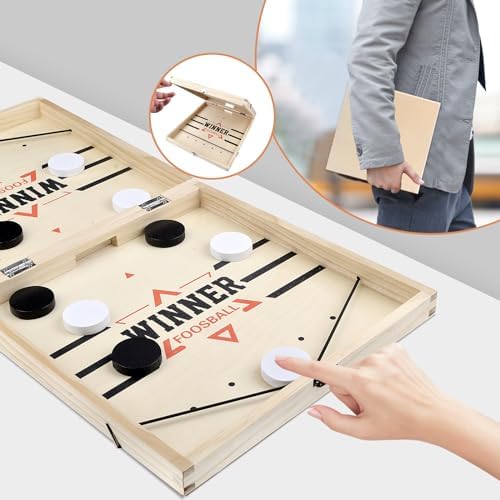 Sling Puck Spiel – Großes Tischhockey Brettspiel für Familien-Interaktion & Partys!