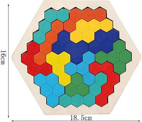 Montessori Spielzeug ab 4 Jahren – 3 in 1 Tangram Holzpuzzle für kreative Lernstunden, fördert räumliche Vorstellung und