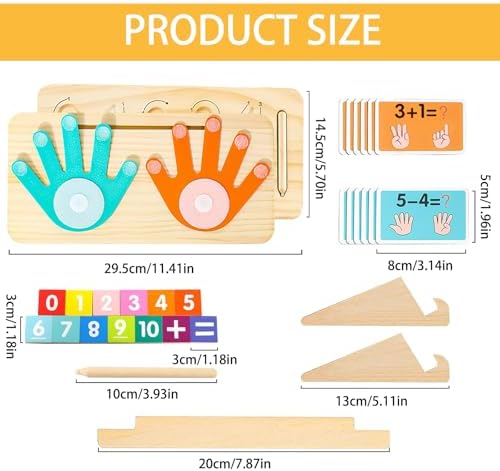 Montessori Spielzeug für 3-5 Jahre, pädagogisch wertvoll, Holz Mathe Lernspiele für Kinder, ideales Geschenk für Jungen