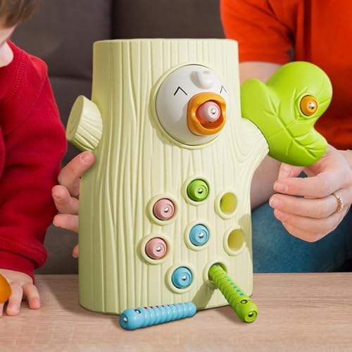 Schreiner Vogelspielzeug – Magnetisches Labyrinth für kleine Kinder, Kreatives Lernen und Spielen