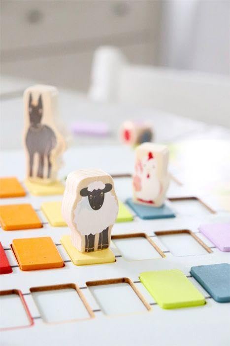 small foot Wackelmauer "4 Friends" – Holz Gesellschaftsspiel für Kinder ab 4 Jahren mit zwei Hämmern, Spaß für die ganze