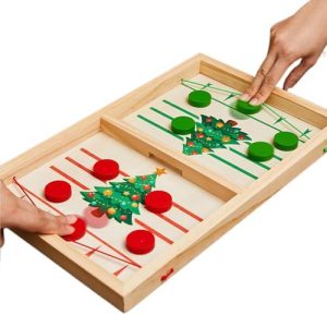 Schnelles Sling-Puck-Spiel von – Weihnachtliches Slingshot-Hockey für Kinder und Erwachsene, Spaß für die ganze Familie