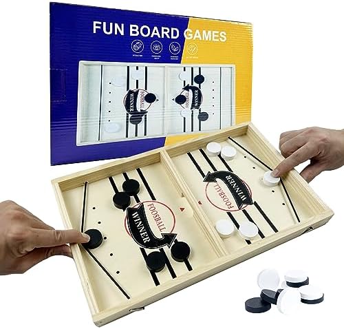 Sling Puck Spiel von – Tragbares Tischhockey Brettspiel für spannende Doppelkämpfe!