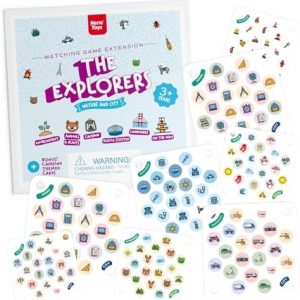 Nene Toys Erweiterungsset Die Entdecker – 24 kreative Motive für Natur und Stadt, fördert kognitive Entwicklung, ideal f