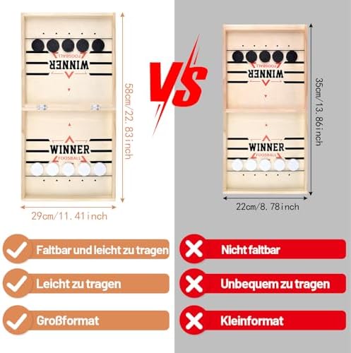 Sling Puck Spiel – Großes Tischhockey Brettspiel für Familien-Interaktion & Partys!