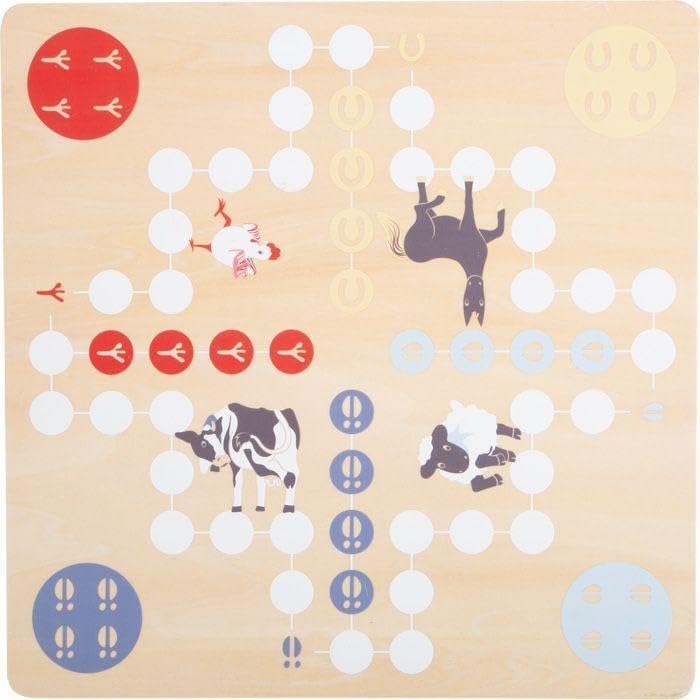 small foot Wackelmauer "4 Friends" – Holz Gesellschaftsspiel für Kinder ab 4 Jahren mit zwei Hämmern, Spaß für die ganze