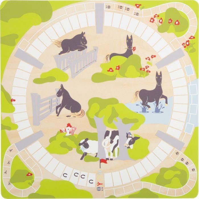 small foot Wackelmauer "4 Friends" – Holz Gesellschaftsspiel für Kinder ab 4 Jahren mit zwei Hämmern, Spaß für die ganze