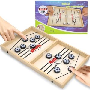 Katapult Brettspiel - Tragbares Eisball-Kampfspiel für Familien, Spaß mit Fast Sling Puck!