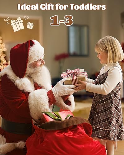 Wood Montessori Spielzeug für 1-3 Jahre: Farb- und Formensortierspiel für Kleinkinder, perfektes Sensorik-Motorikspiel f