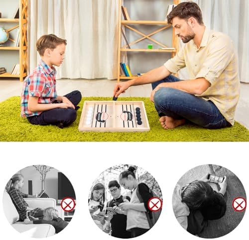 Sling Puck Spiel von – Tragbares Tischhockey Brettspiel für spannende Doppelkämpfe!