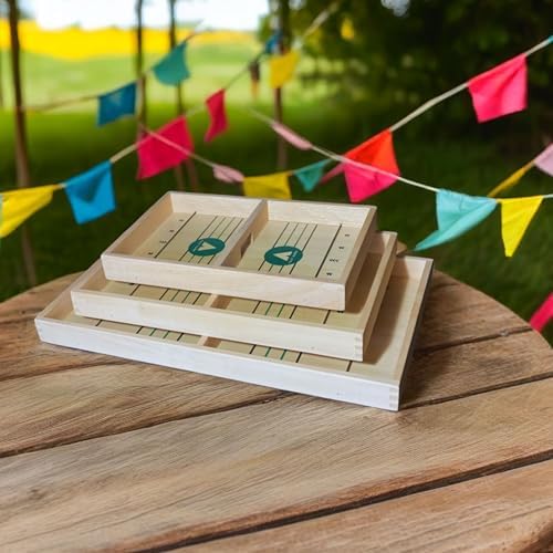 Sling Puck Spiel - Hochwertiges Holz Tisch Hockey für Familie & Freunde - Spaß für Erwachsene und Kinder!