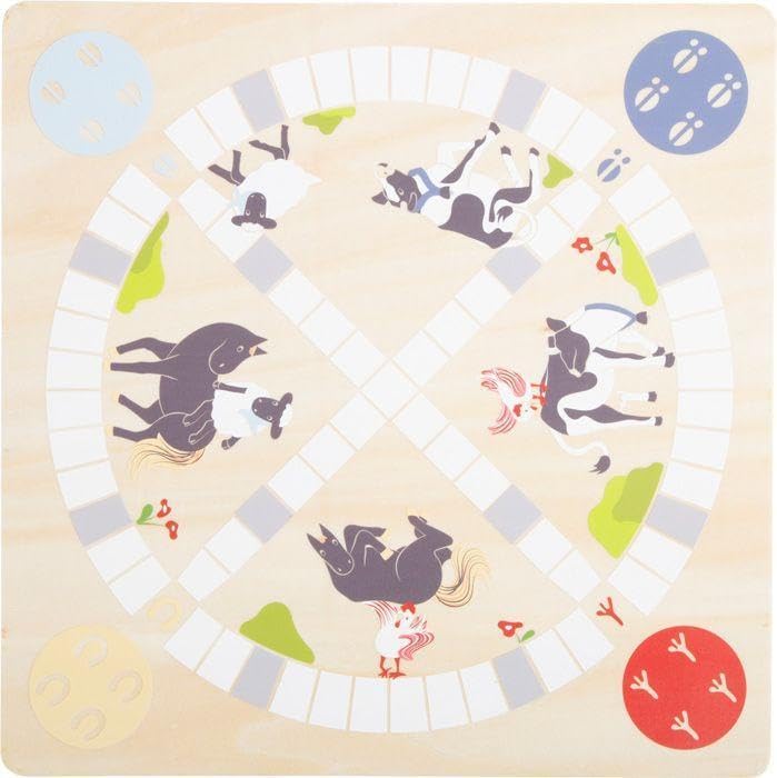 small foot Wackelmauer "4 Friends" – Holz Gesellschaftsspiel für Kinder ab 4 Jahren mit zwei Hämmern, Spaß für die ganze