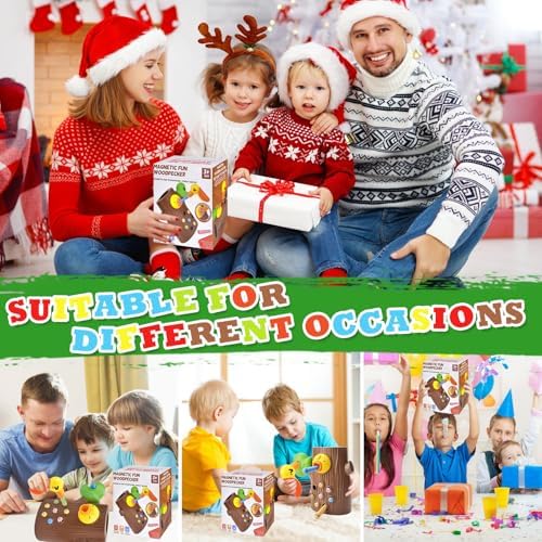 Woodpecker Lernspielzeug für Kinder – Magnetisches Wurm Fangen Spiel für Montessori, ab 2 Jahren, ideal als Geschenk für