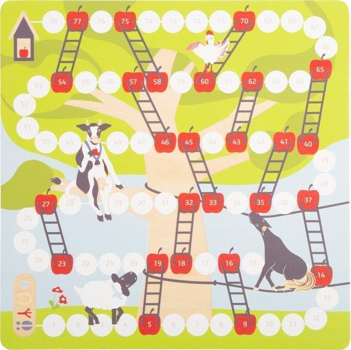 small foot Wackelmauer "4 Friends" – Holz Gesellschaftsspiel für Kinder ab 4 Jahren mit zwei Hämmern, Spaß für die ganze